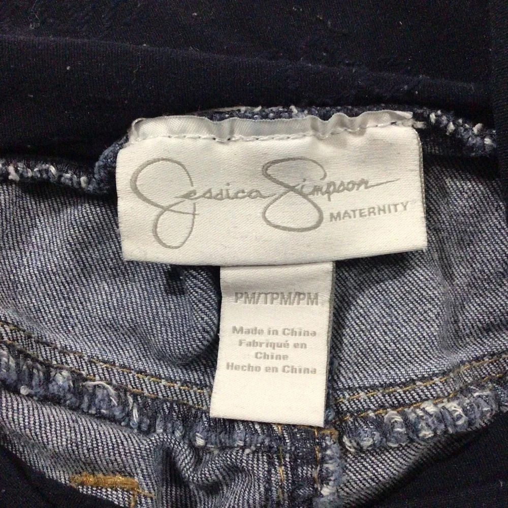 Jessica Simpson Maternity Blue Denim Jeans - Size Medium (26”) - Picture 7 of 10